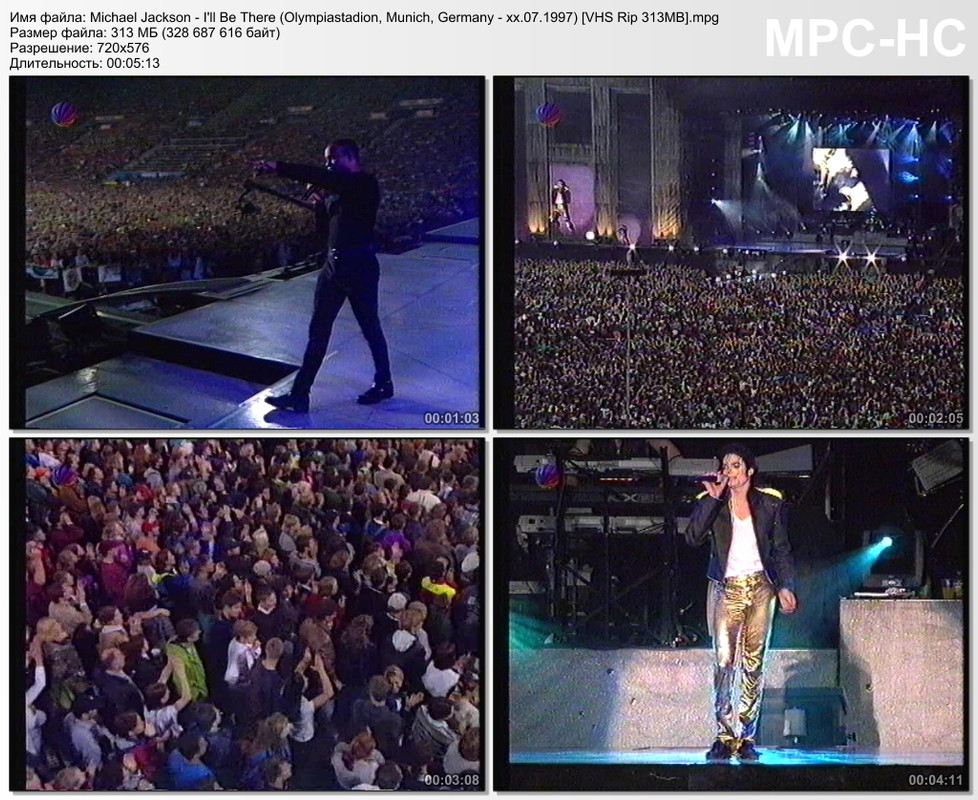 Michael Jackson - I'll Be There (Olympiastadion, Munich, Germany