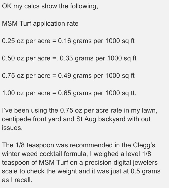 Msm turf