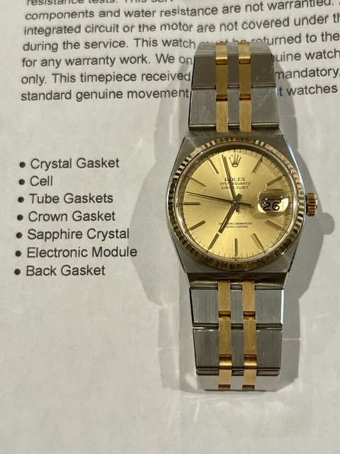 Rolex 1979 17013 Oysterquartz Unpolished Serviced