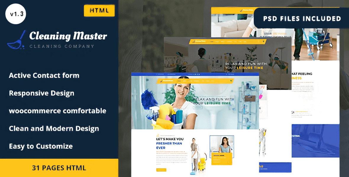 Clening Master – Cleaning Company HTML5 Template)