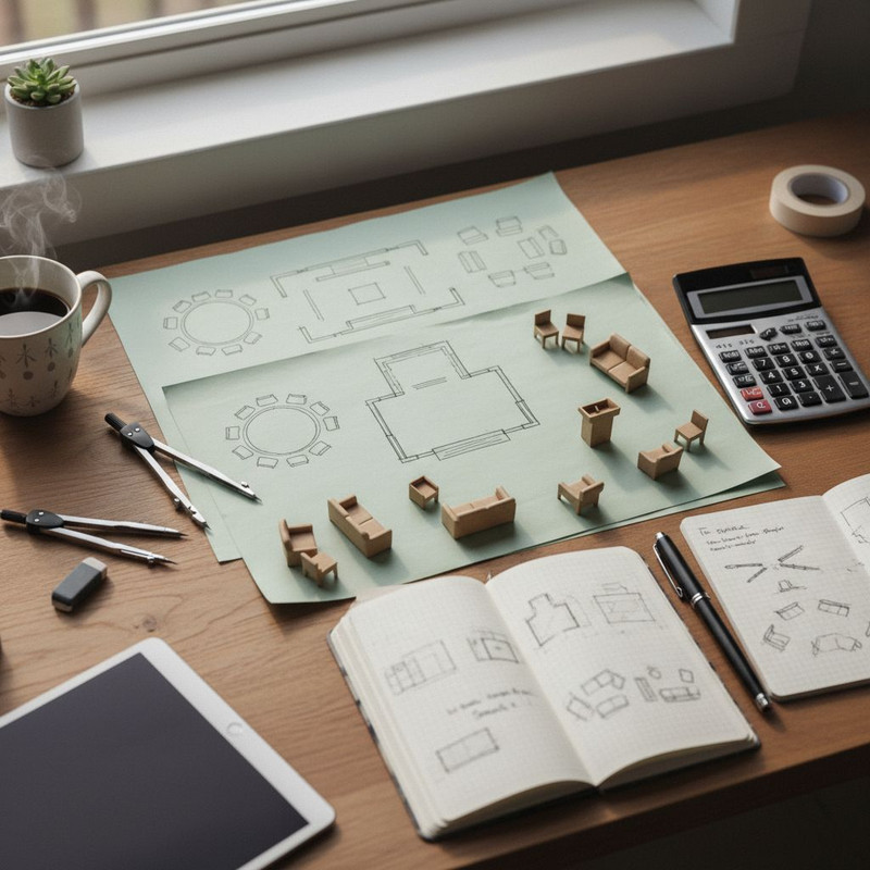 Организатор мероприятия планирует рассадку гостей и рассчитывает стоимость аренды мебели, чтобы оптимизировать бюджет.