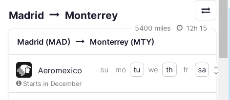 Vuelos a MÉXICO: MAD>MTY - Vuelos a MÉXICO. Compañías, Aeropuertos - Forum Central America and Mexico