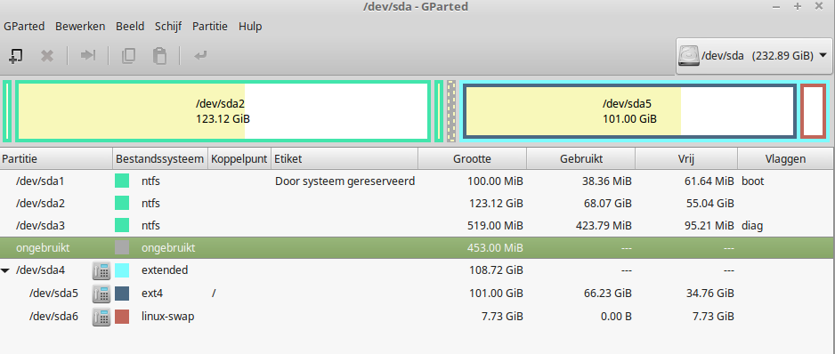 220311 Partitionering sda