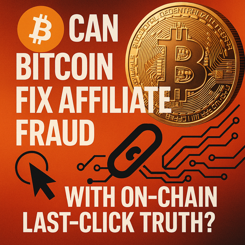 Can Bitcoin fix affiliate fraud with on-chain last-click truth?