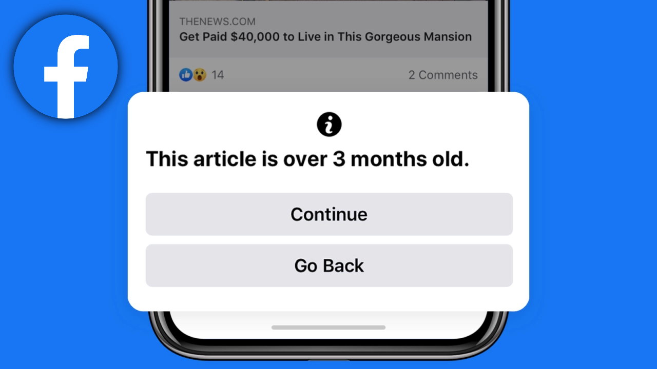 La nueva funcionalidad Facebook te advertirá cuando vayas a compartir un artículo viejo La nueva funcionalidad Facebook te advertirá cuando vayas a compartir un artículo viejo