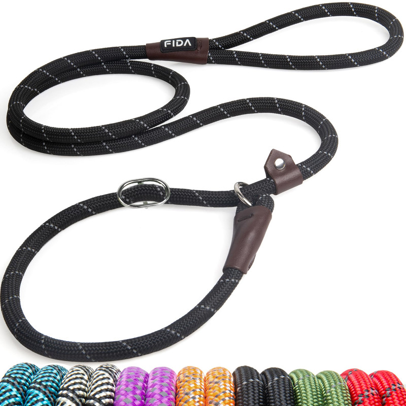 Fida Durable Slip Lead Dog Leash 6FT Black