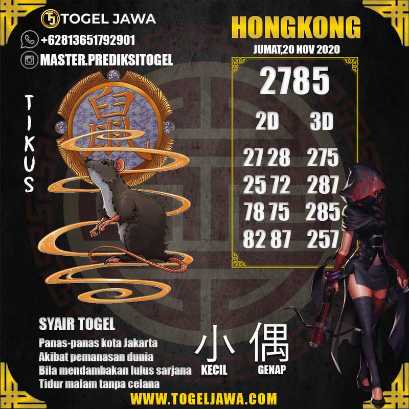 Prediksi Hongkong Tanggal 2020-11-20