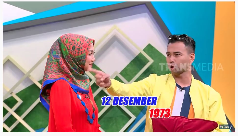 Raffi menyebut tanggal ulang tahun Desy Ratnasari