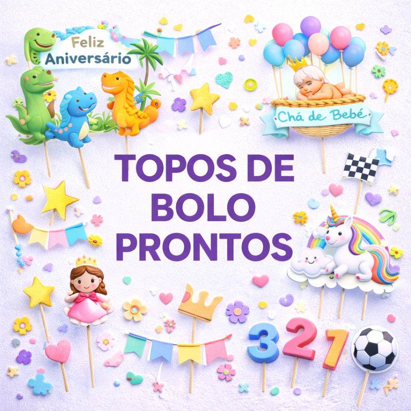 Bônus 2 – Topos de Bolo Prontos
