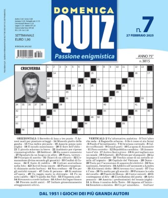 Domenica Quiz N.07 - 27 Febbraio 2025