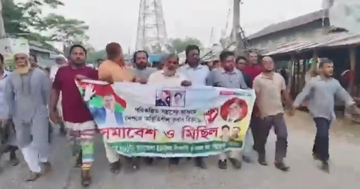 বিএনপির মিছিলে ‘ছাত্রলীগের অ্যাকশন-ডাইরেক্ট অ্যাকশন’ স্লোগান