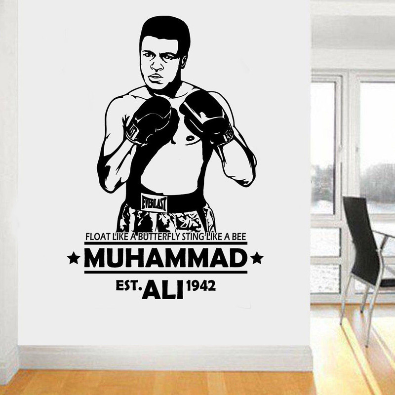 Muhammad Ali Inspired Float Like A Butterfly Quote Wall Art Sticker Decal 3289794549248 Ebay