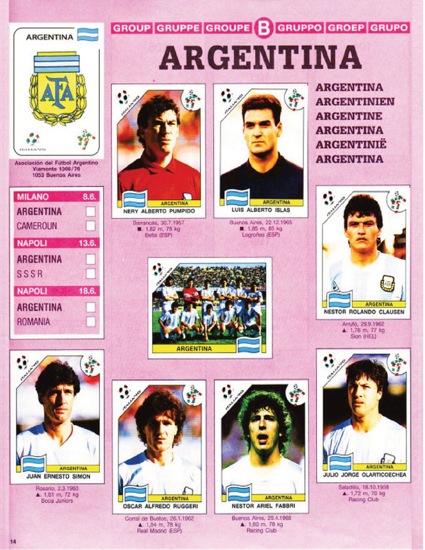 Album Panini Italia 1990-16