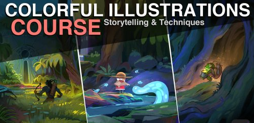 Colorful Illustrations - Course by Florian Coudray