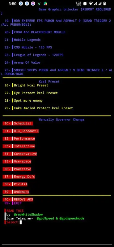 Godspeed mode terminal 2