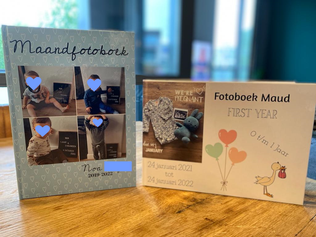 [ Samenwerking fotofabriek 2x fotoboek (Non) ] Terugblik | De maandfoto’s van Noa en terugblikken op de babytijd