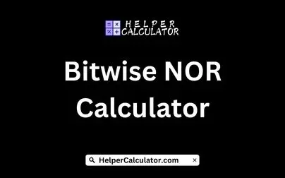 Bitwise NOR Calculator