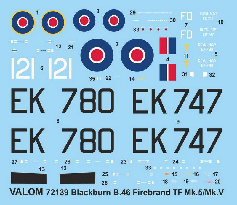 1//72 Valom Blackburn Firebrand TF.Mk.5 plastic kit