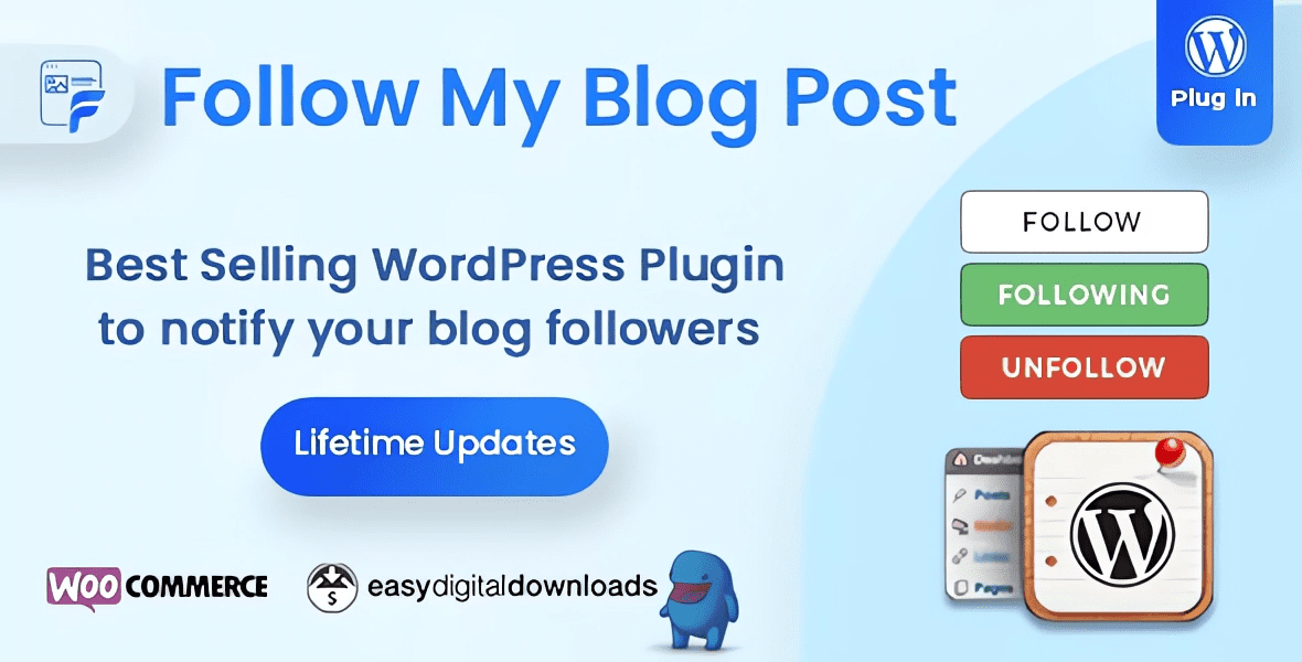 Follow My Blog Post Wodpress Plugin