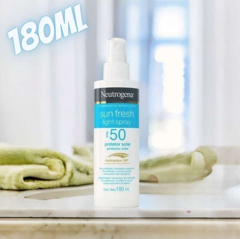 Novo – Neutrogena Sun Fresh Light Spray Fps 50 180Ml, Neutrogena