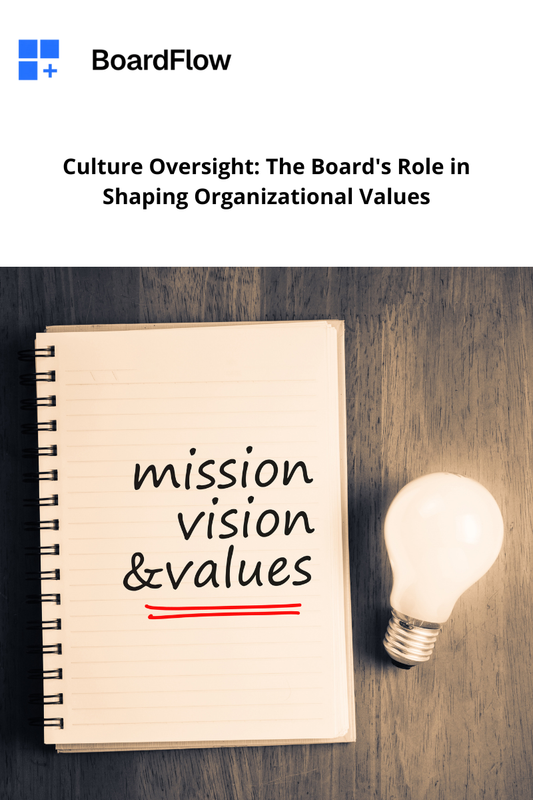 Culture Oversight: The Board's Role in Shaping Organizational Values - culture oversight, organizational culture, board culture