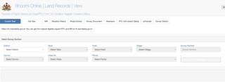 Bhoomi Portal Services
