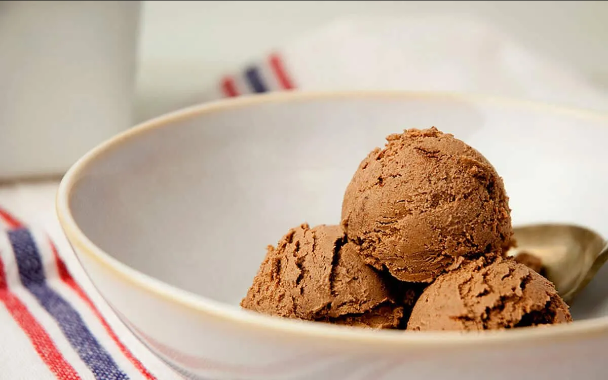 Receta para preparar helado que no contiene azúcares añadidos