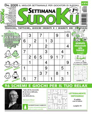 Settimana Sudoku N.874 – 13 Maggio 2022