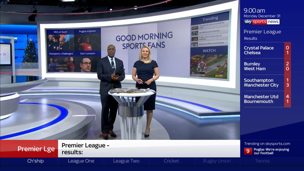 31 December - 09.00.00 - Good Morning Sports Fans. Round-up of t