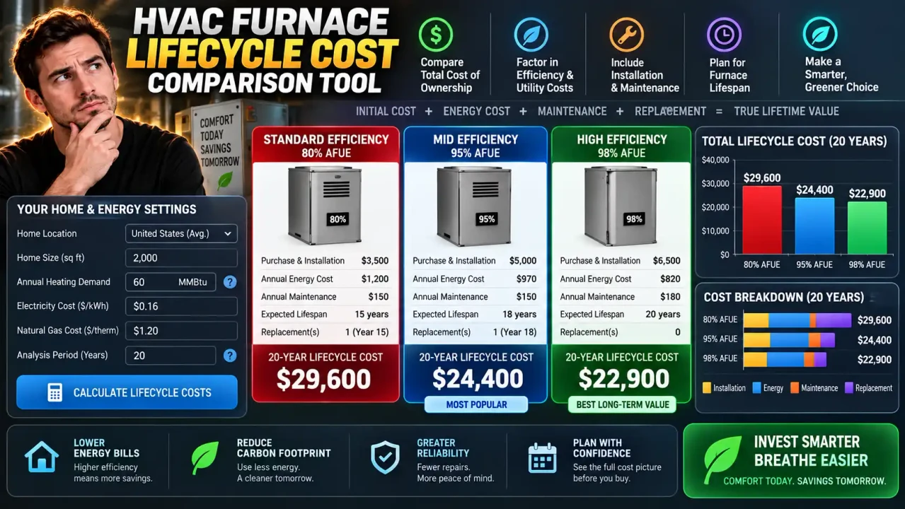 Hvac Furnace Lifecycle Cost Comparison Tool Online