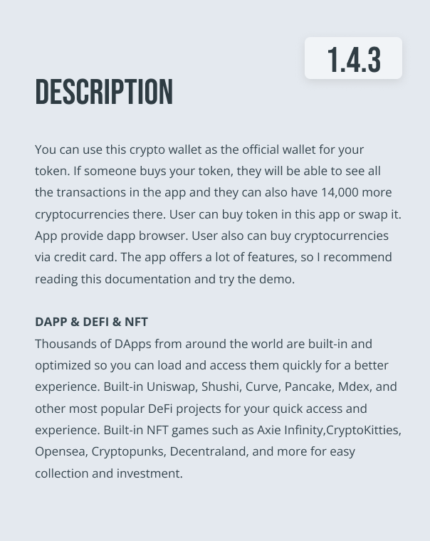 CryptoWallet PRO 2022 - Own Token - Dapp Browser - 27