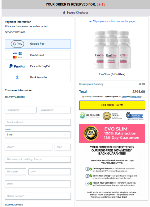 EvoSlim official website