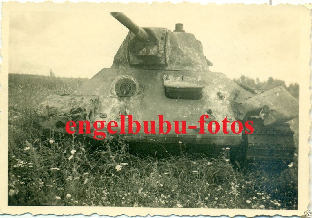 Rußland-Feldzug - PANZER - T-34 - Seltene Tarnun