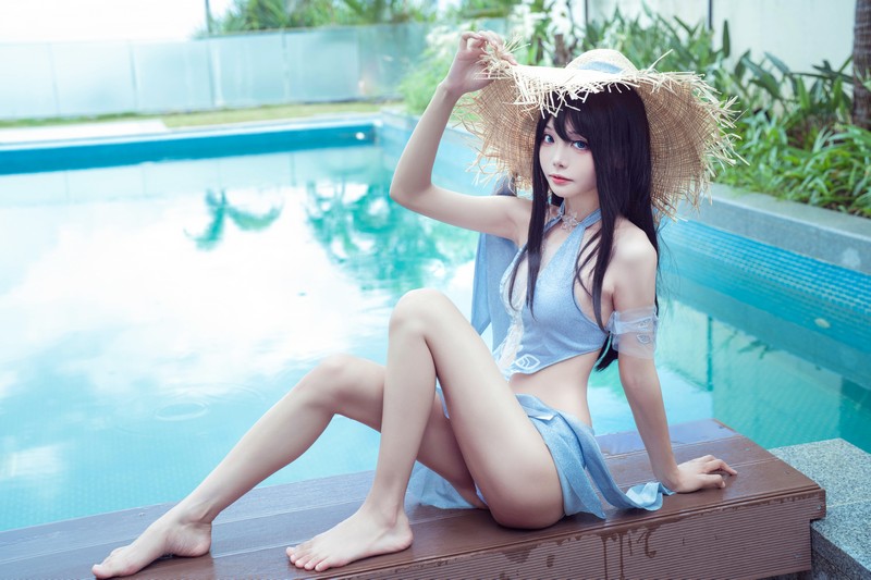 艾西Aiwest 永劫无间顾清寒Cosplay写真图集 游戏角色高清美图 18P (183M)插图2