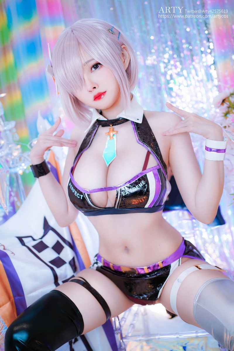 Arty亚缇 Mash Racing Suit Cosplay (FGO)【22P｜63.7MB】插图3