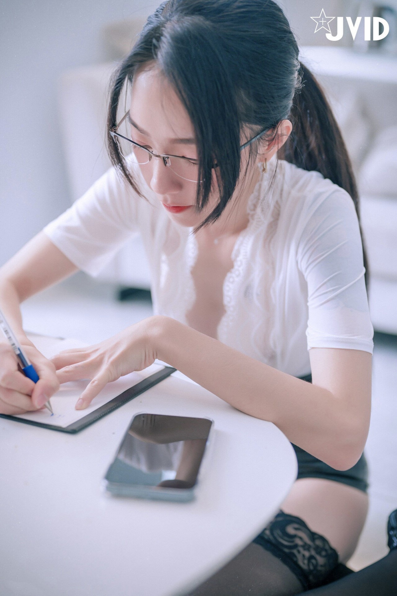 jvid 飘 飘《性感保险业务员》写真作品欣赏，较为性感的风格插图8