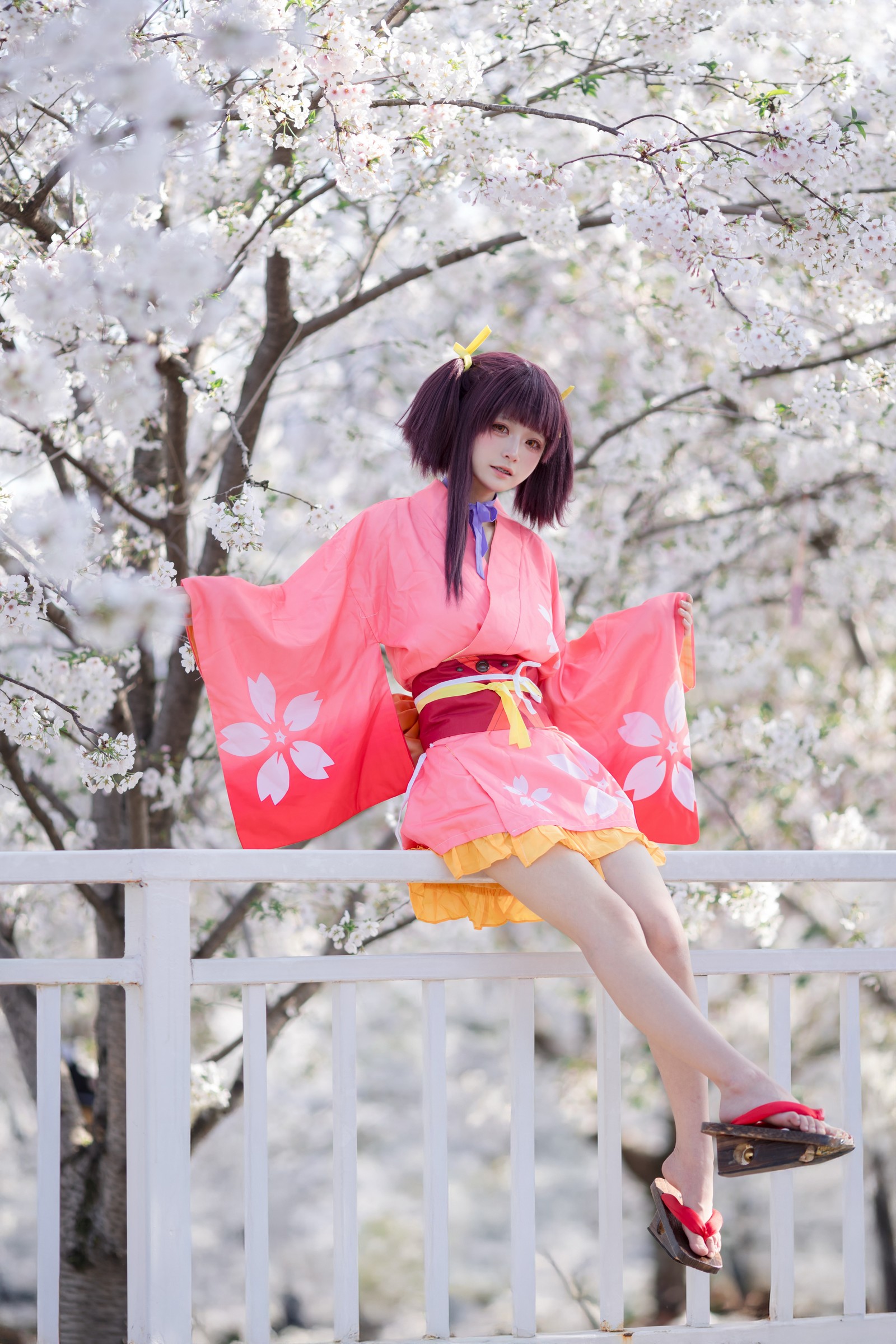 九柒喵 – 甲铁城的卡巴内瑞 无名和服 COS（34P-145M）和风主题高质写真插图8