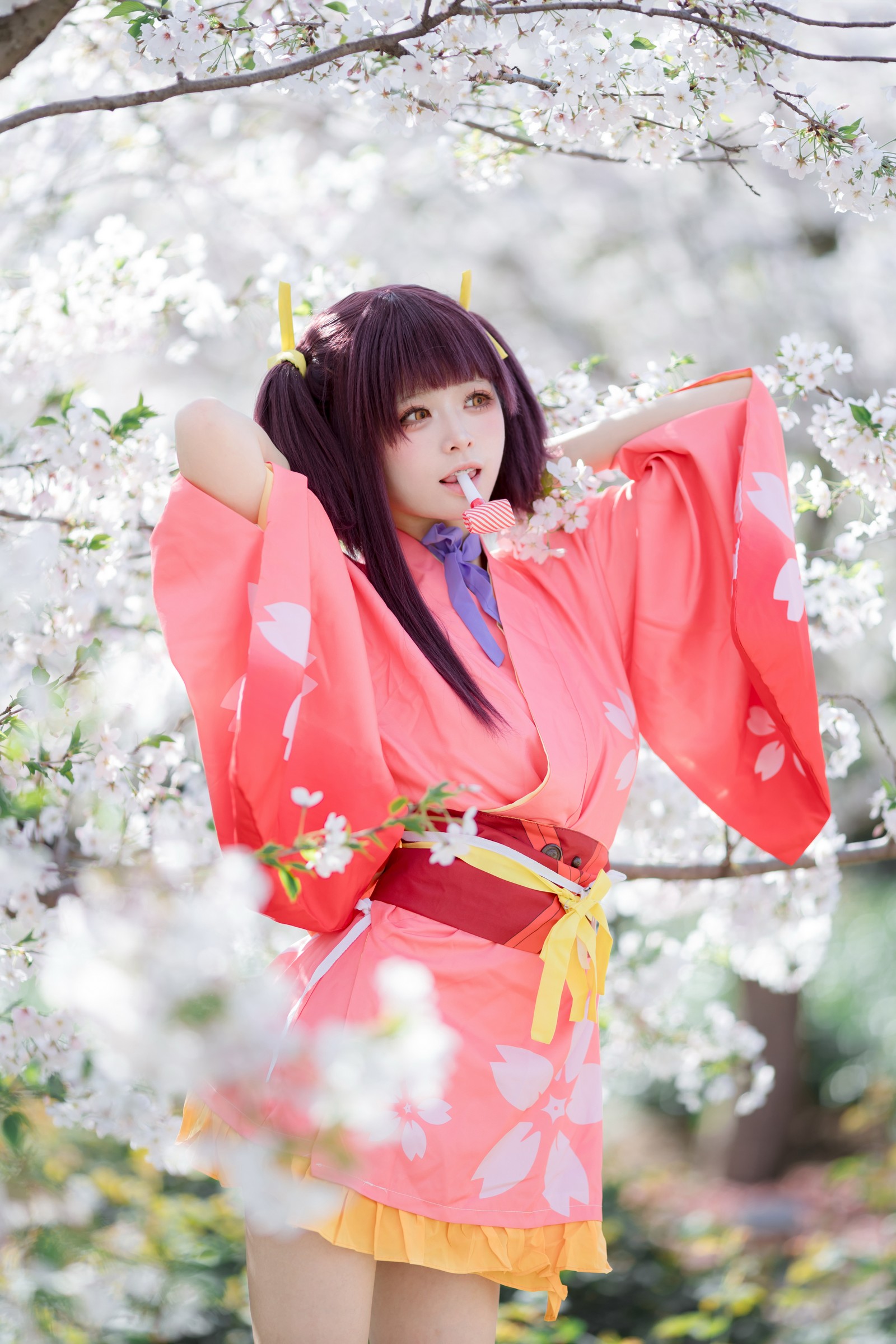 九柒喵 – 甲铁城的卡巴内瑞 无名和服 COS（34P-145M）和风主题高质写真插图9