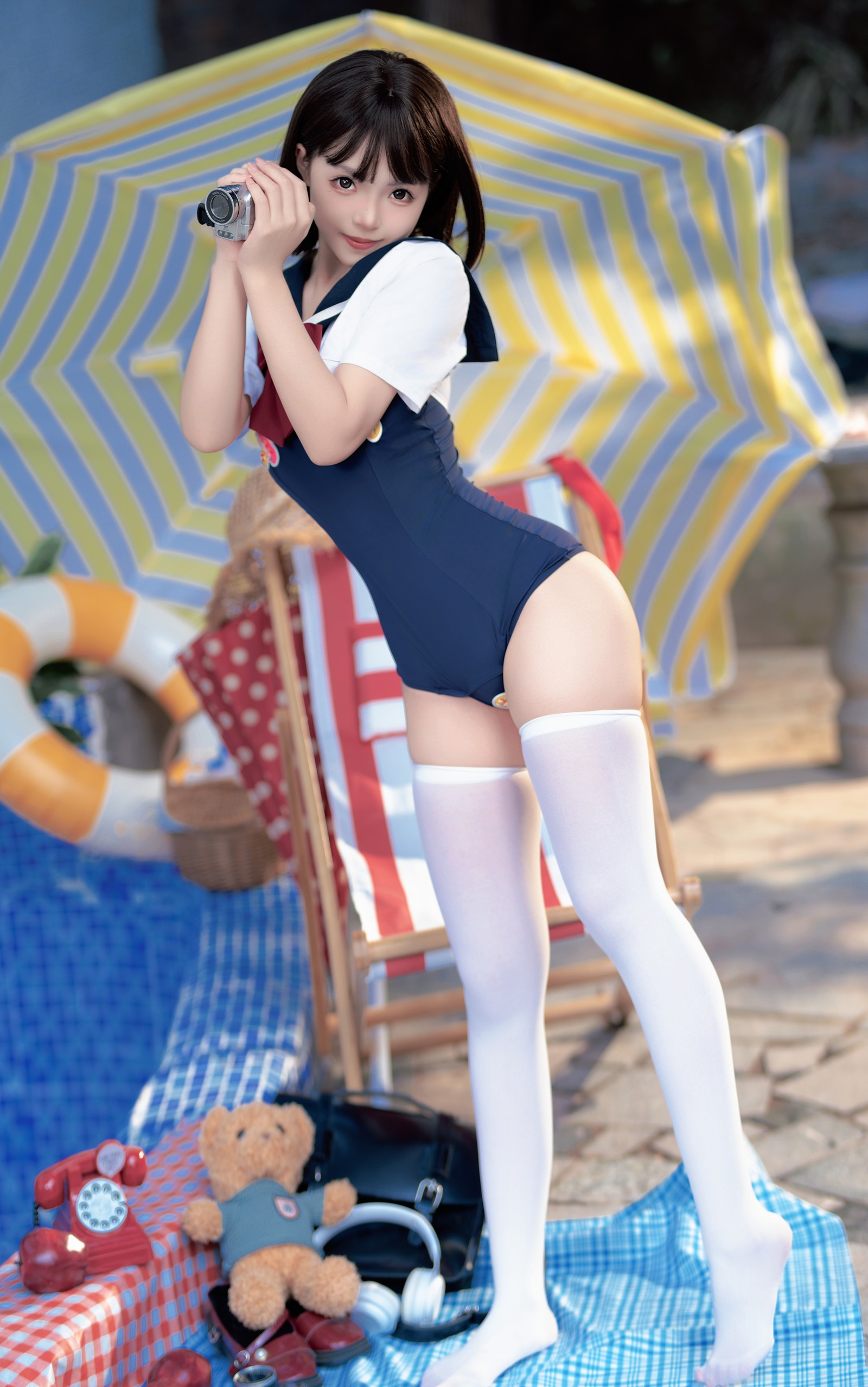 Bangni邦尼 – 反差 JK 泳装 Cosplay 写真集（97P-7V-841.3MB）插图5