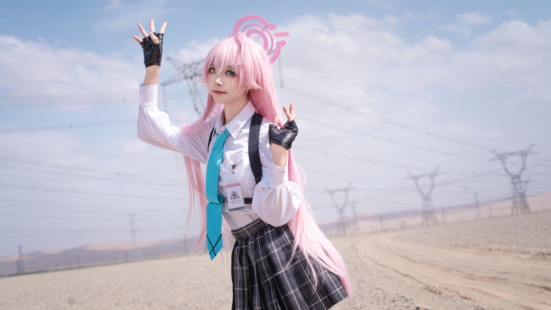 艾西Aiwest 星野Cosplay写真图集 碧蓝档案角色高清美图 49P (290.6M)插图5