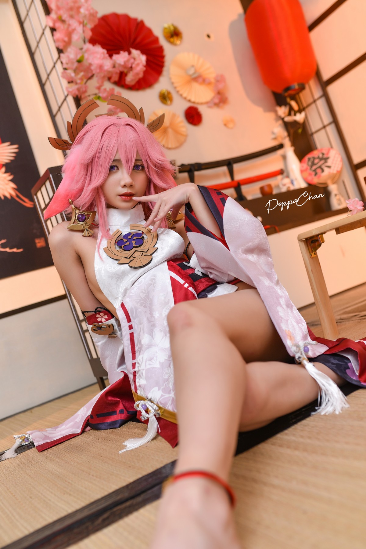 PoppaChan Yae Miko Cosplay (Genshin Impact) – 55 Photos 224MB插图3