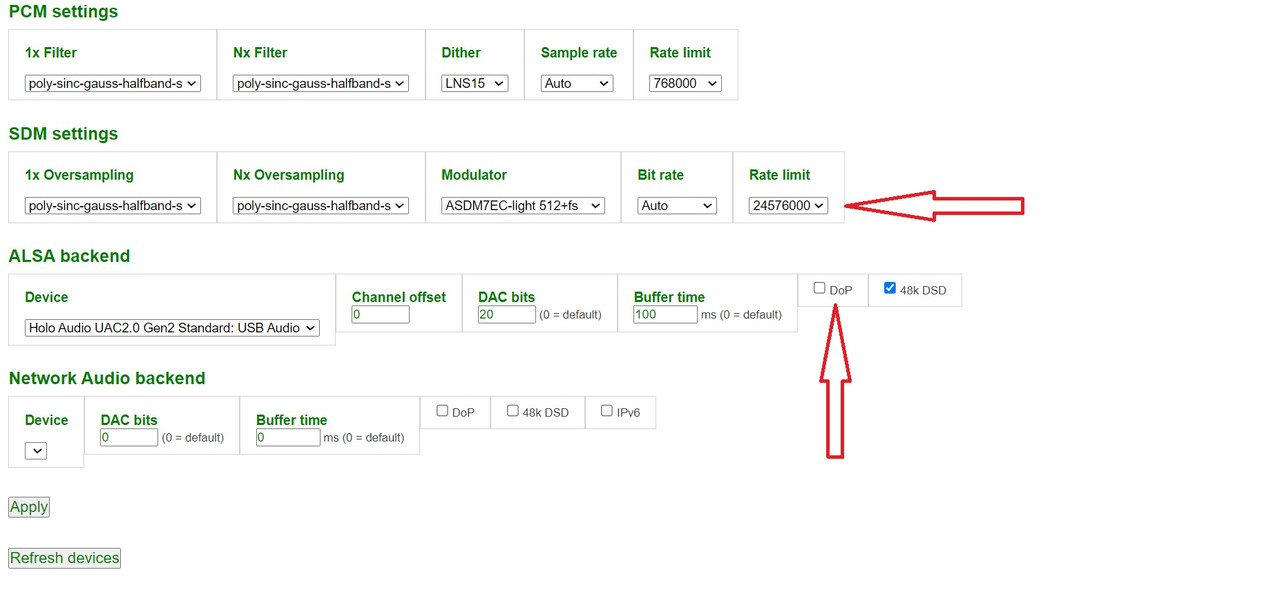 HQPe parametrage DOP décoché