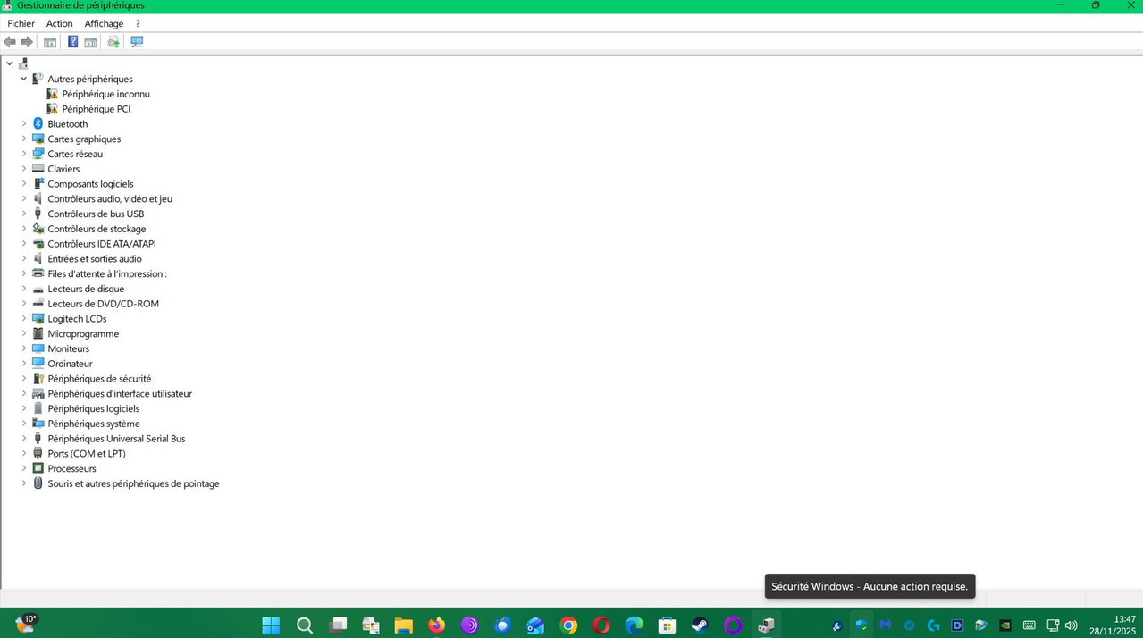 CAPT APRES AVOIR INSTALLER Setup Chipset