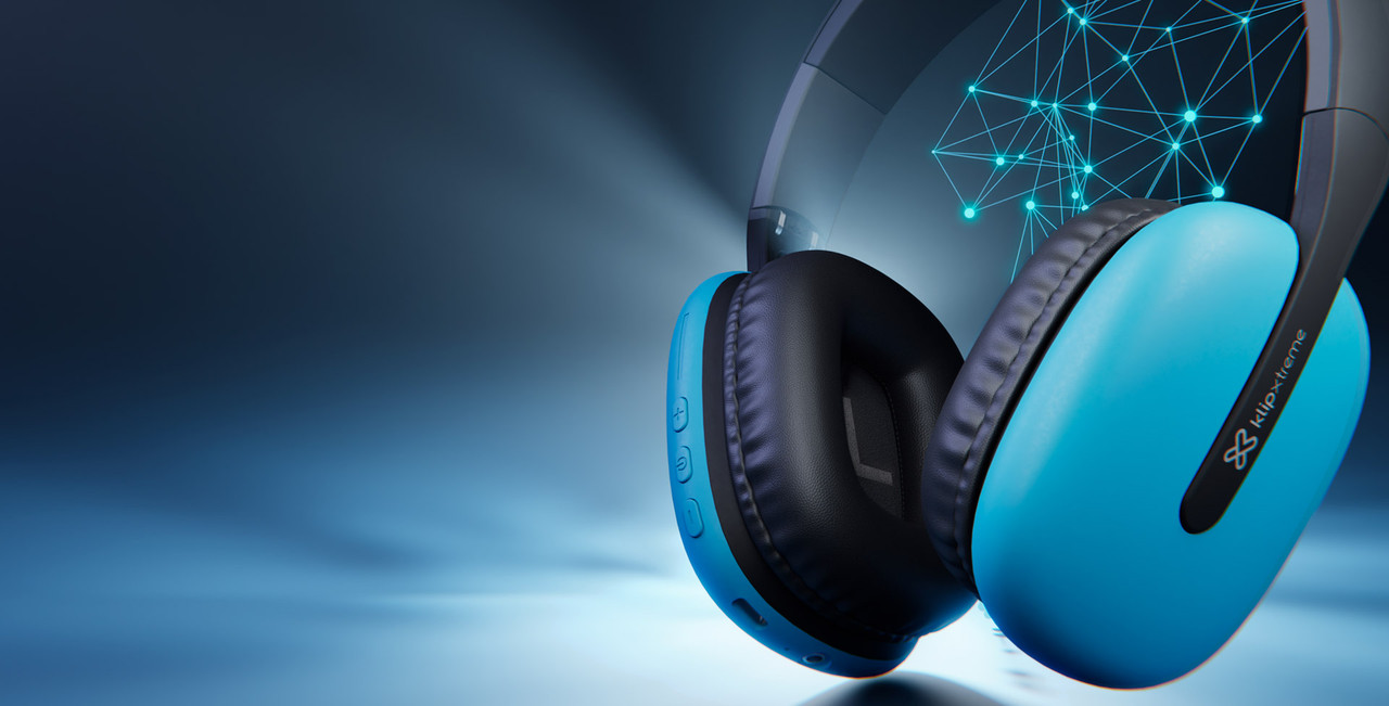 Banner mostrando las múltiples opciones de conectividad de los audífonos Klip Xtreme ZoundTune.