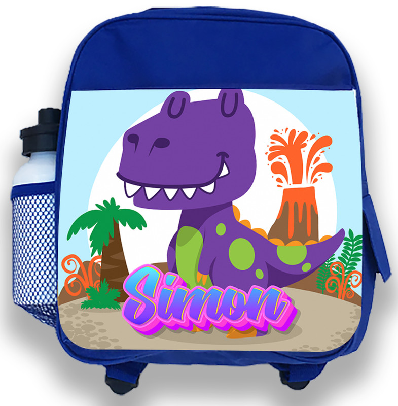 dinosaur personalised backpack