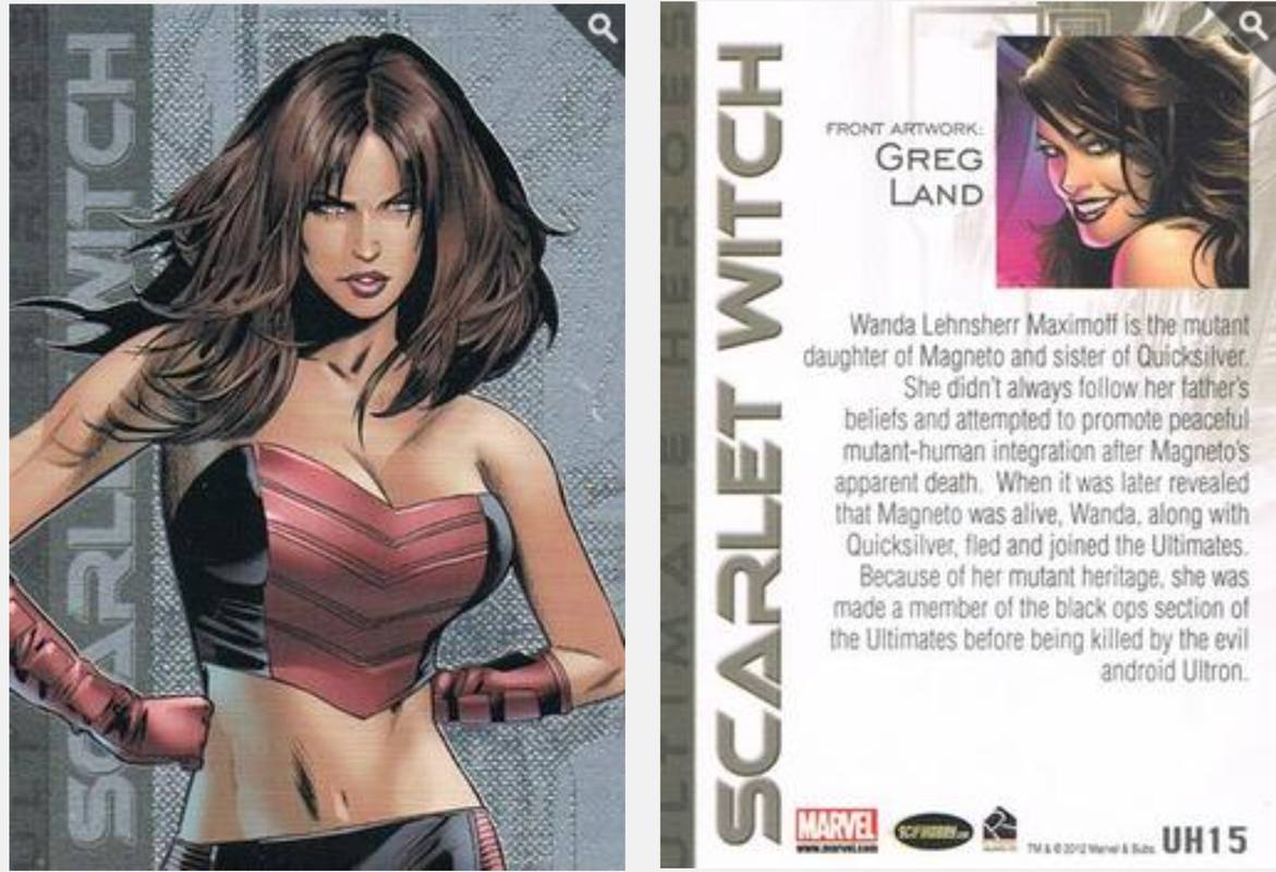Scarlet Witch - Ultimate Marvel Comics - Ultimates - Profile