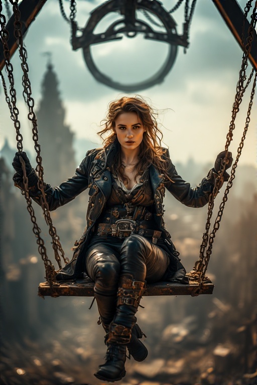 A-woman-seated-on-a-rusty-meta-16