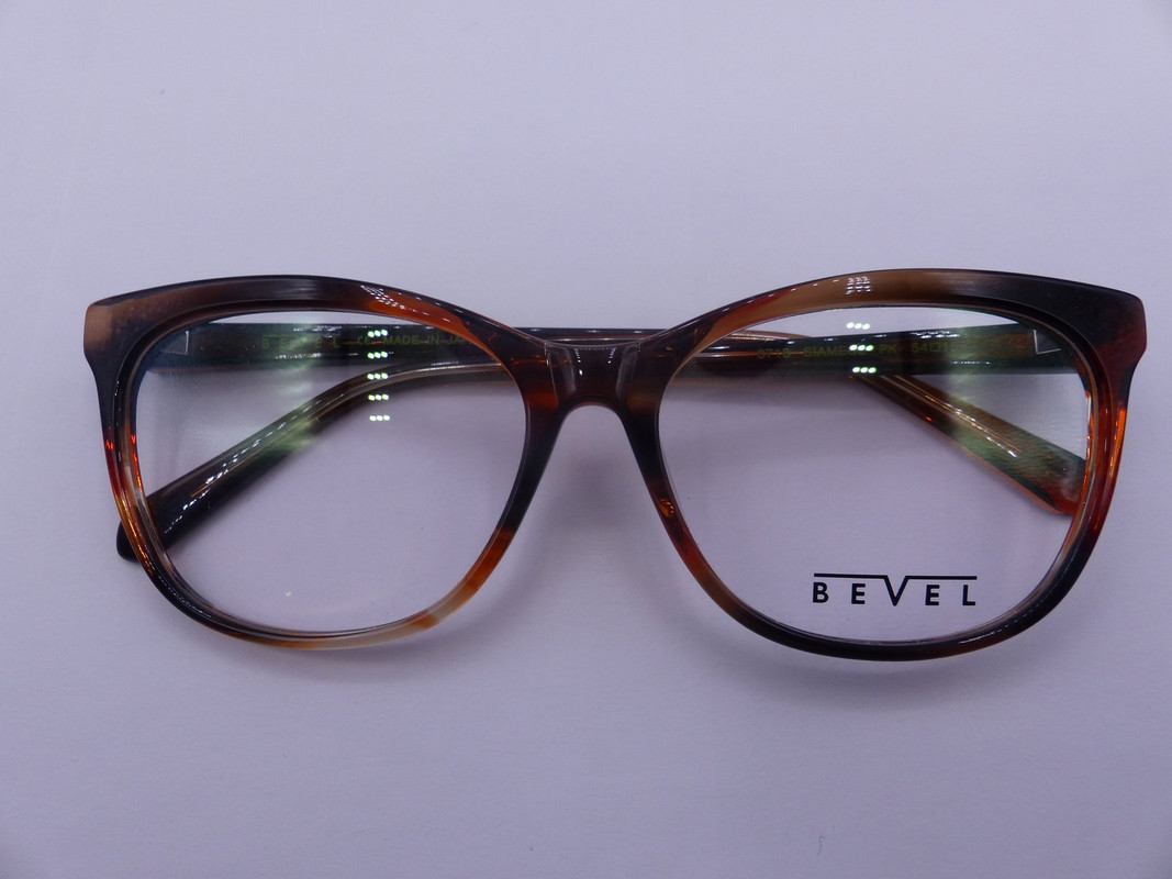 BEVEL 3718 SIAMESE PUMPKIN SMOKE WOMENS EYEGLASSES FRAMES SIZE 54-15-135