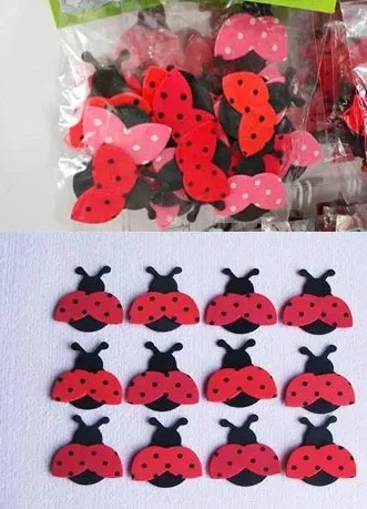Figuras en fomy insectos Mariquitas para decorar manualidades
