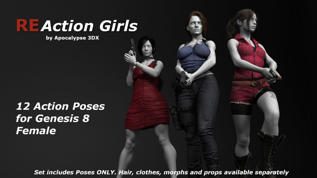 REaction Girls for Genesis 8 Female